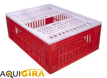 Caixa Gaiola Para Transporte De Frango Vivo