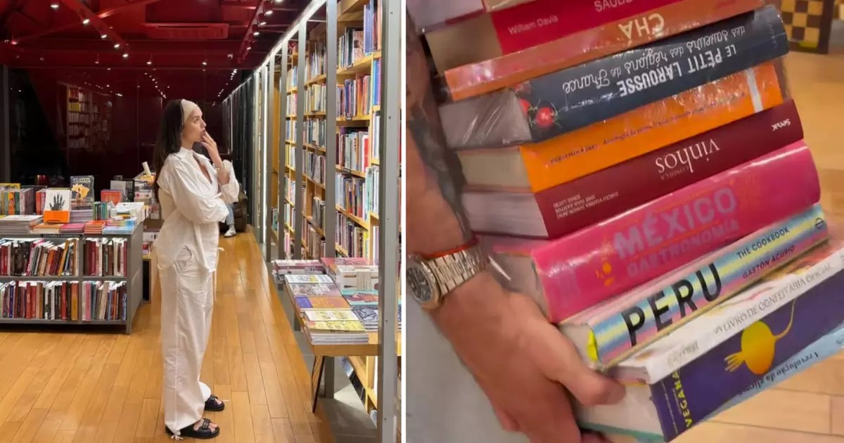 Livros como decoração? Rafa Kalimann é zoada por compra, mas hábito é comum em livrarias
