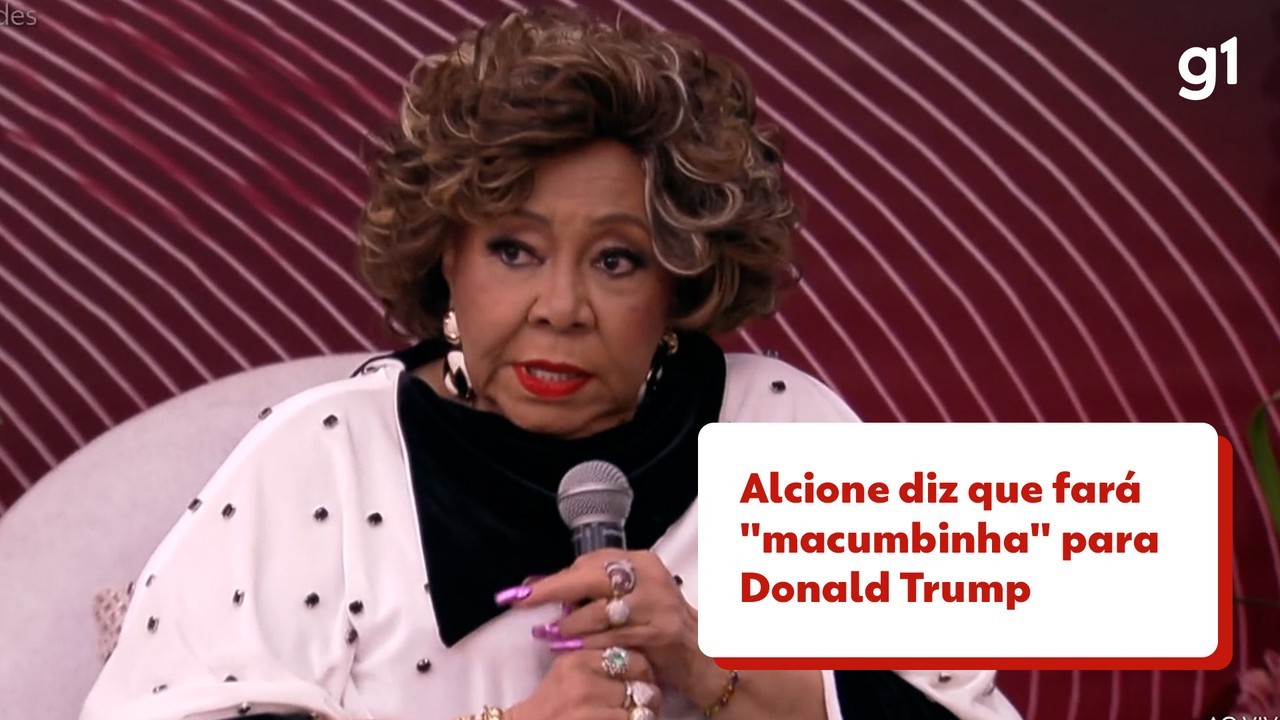 Alcione 'manda recado' para Trump: 'Vou fazer uma macumbinha para ele largar o Brasil em paz'