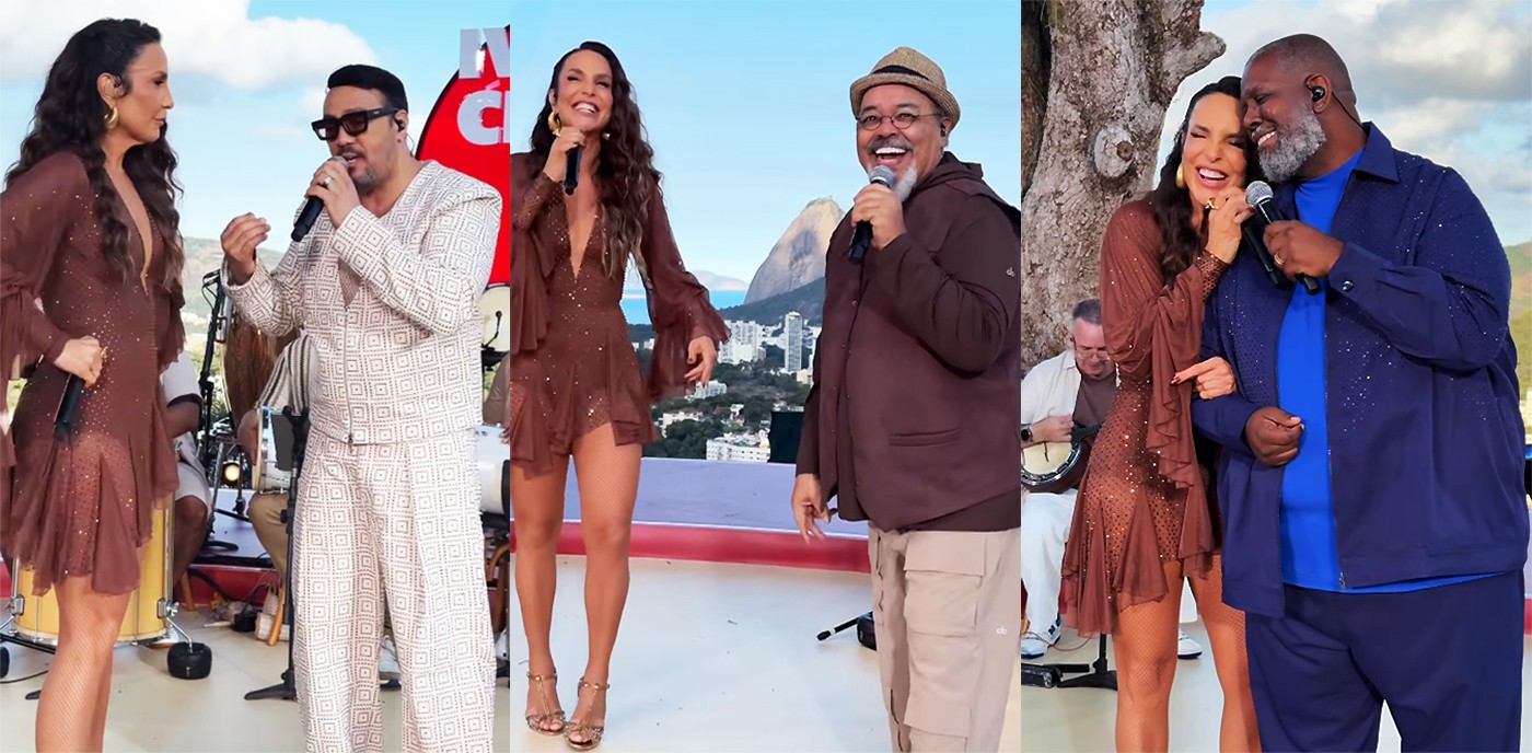 Ivete Sangalo busca o aval de bambas como Jorge Aragão e Péricles ao gravar show de samba no Rio de Janeiro