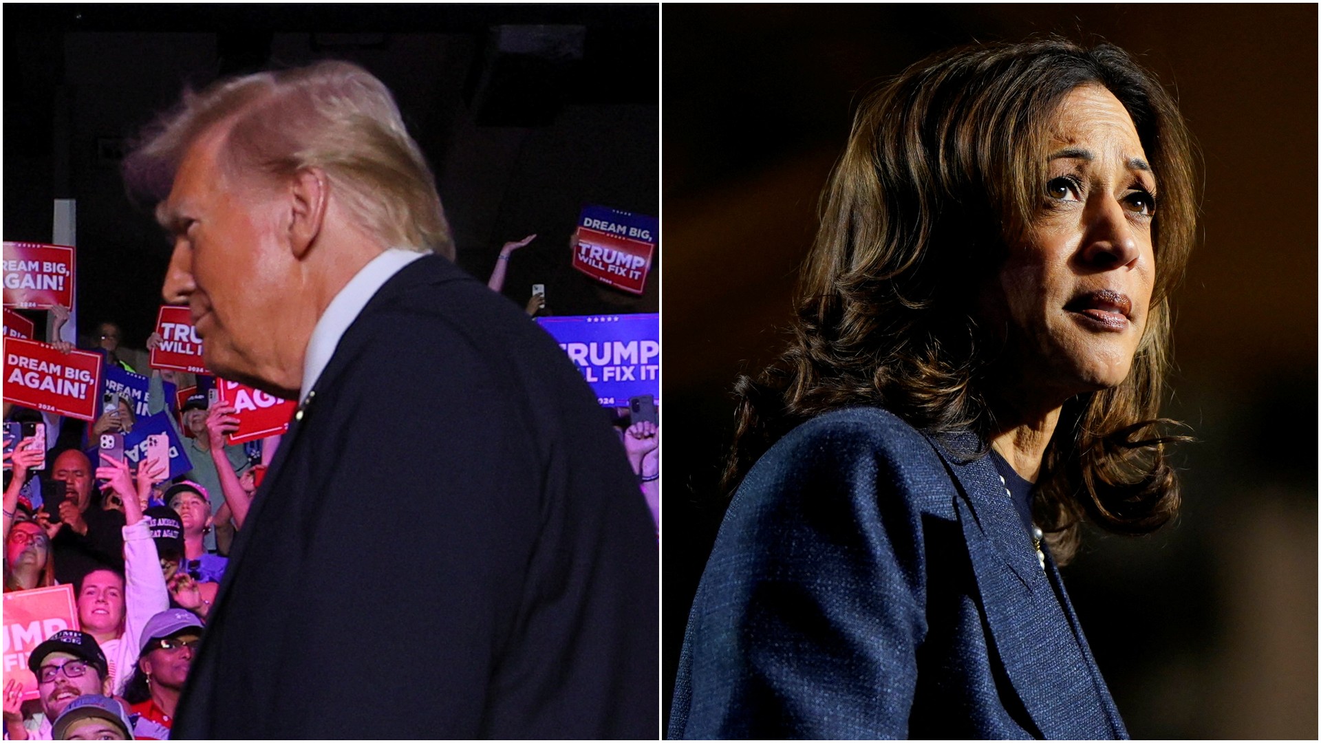 Trump revoga proteção do Serviço Secreto para Kamala Harris, diz TV
