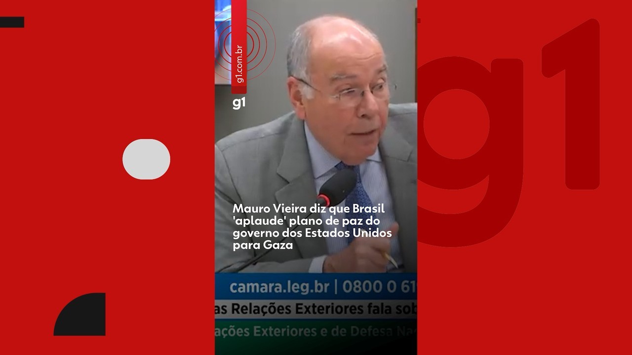 Mauro Vieira diz que Brasil 'aplaude' plano de paz do governo dos Estados Unidos para Gaza