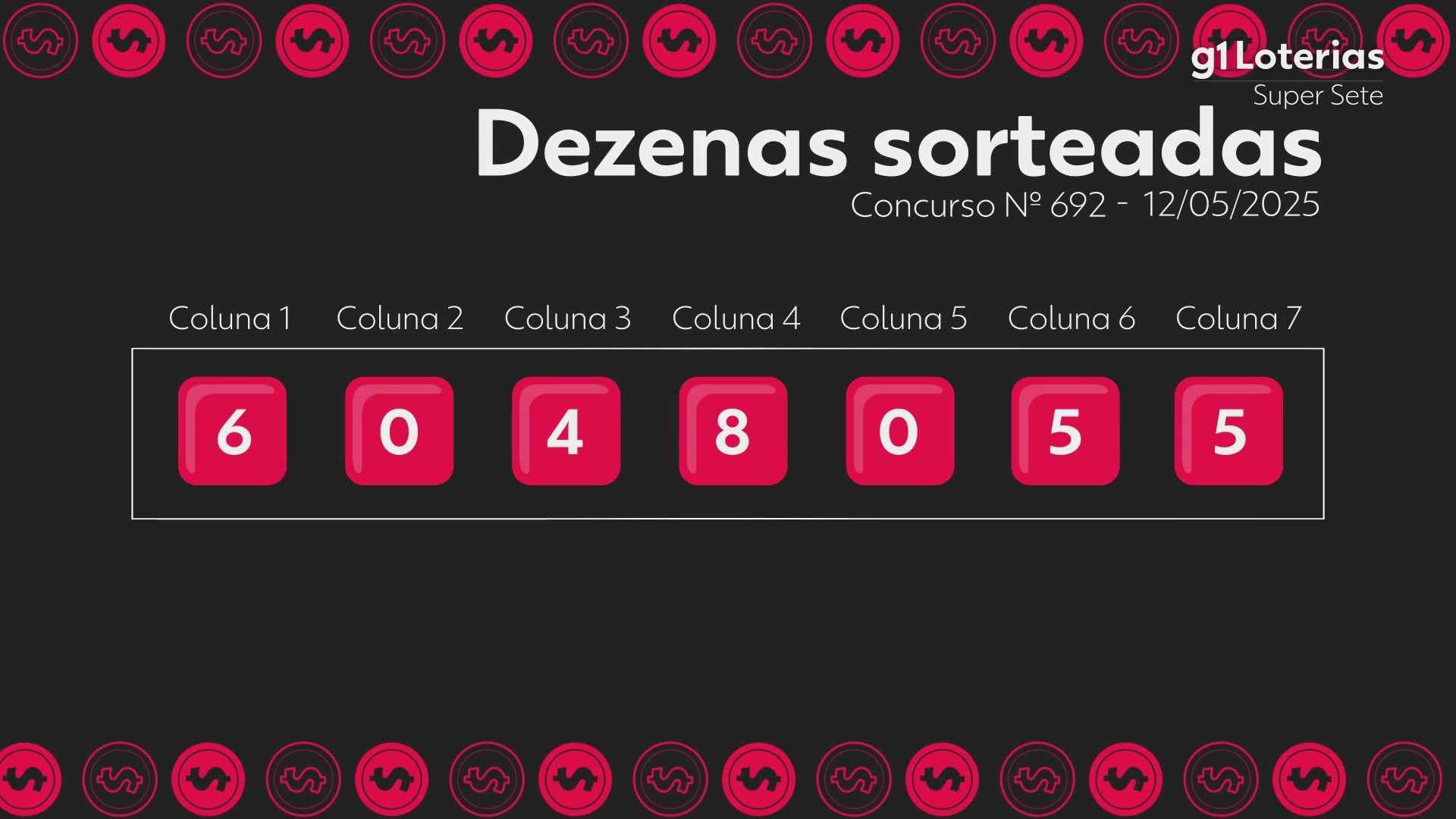 Super Sete: resultado do concurso 692