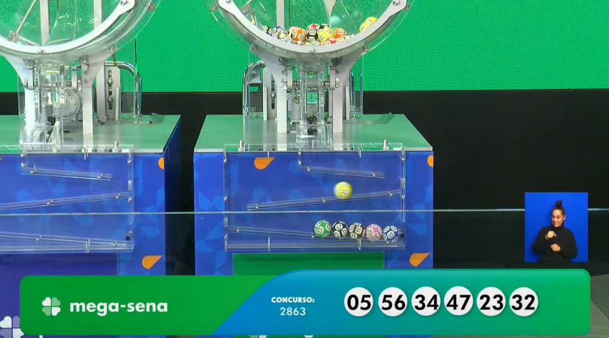 Mega-Sena, concurso 2.863: prêmio acumula e vai a R$ 68 milhões